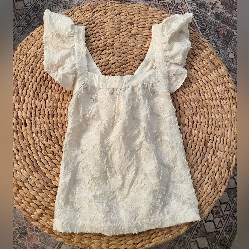 Anthropologie textured fabric top